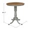 International Concepts Round 36 in Round Top Pedestal Table, Bar Height, Hickory/Stone, 36 W, 36 L, 41.1 in H, Wood K41-36RT-6B-2 - alternate 4